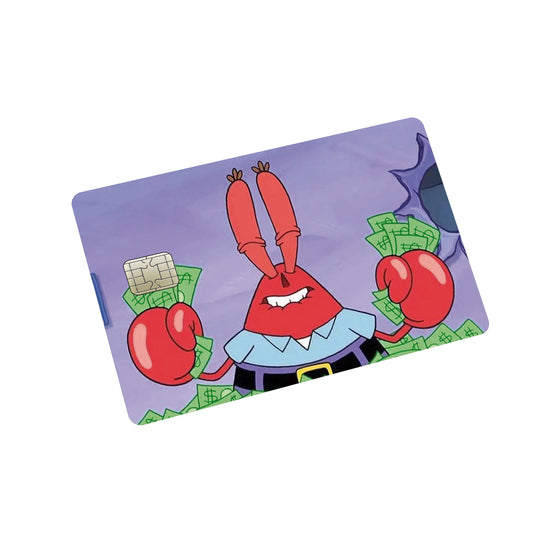 Mr Crab Credit Card Stickers