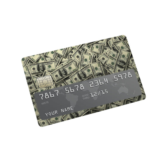 Dollars Credit Card Sticker