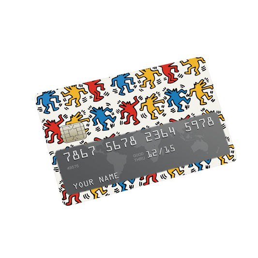 Keith Haring Credit Card Sticker
