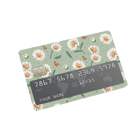 Daisies Credit Card Sticker