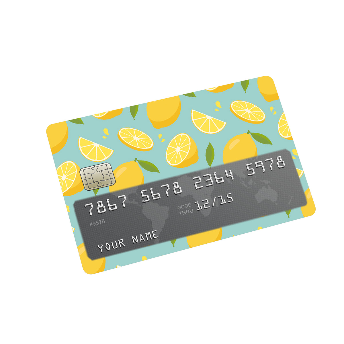 Lemon Bluecard Lemon Sliced Credit Card Sticker – MADD