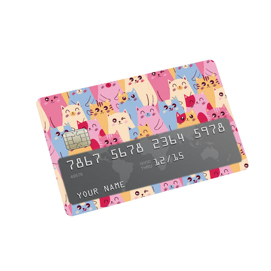 Cute Cats Credit Card Sticker