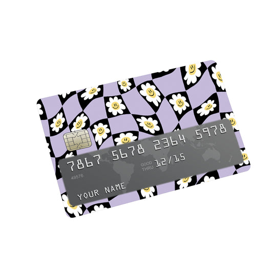Smiley Daisies Credit Card Sticker
