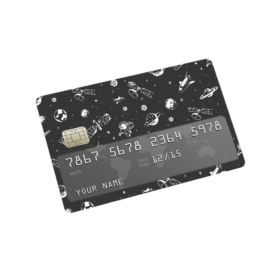 Planets and satellites Credit Card Sticker