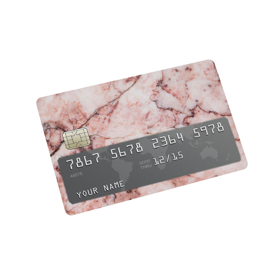 Rose Marble Credit Card Sticker