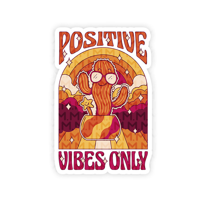 Sticker Feeling Positive Positive Vibes only sticker – MADD