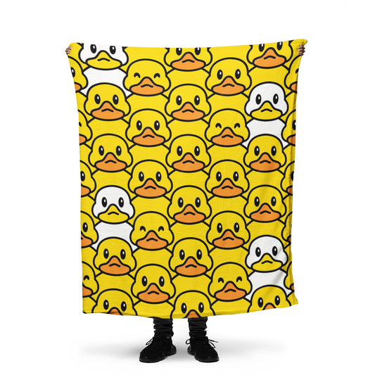 Yellow Duck throw blanket