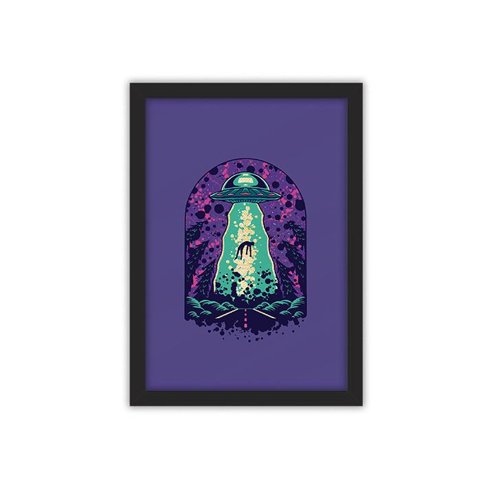 Alien Abduction framed poster