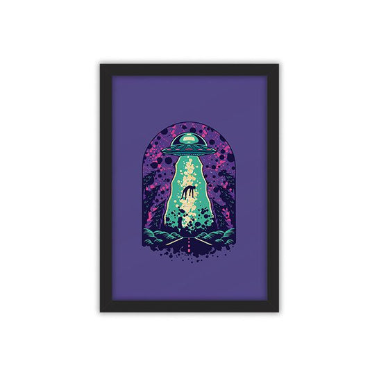 Alien Abduction framed poster