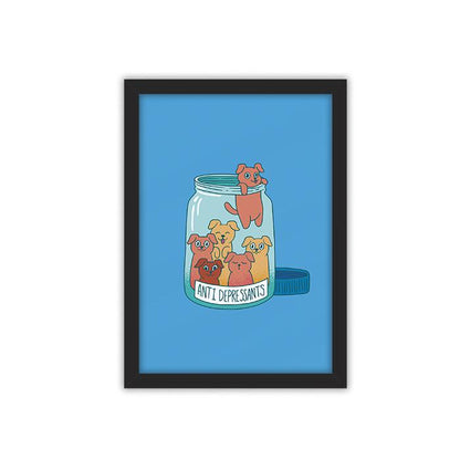 Anti-Depressants framed poster
