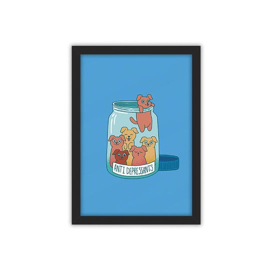 Anti-Depressants framed poster