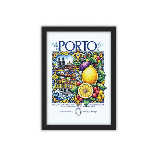 Porto framed poster