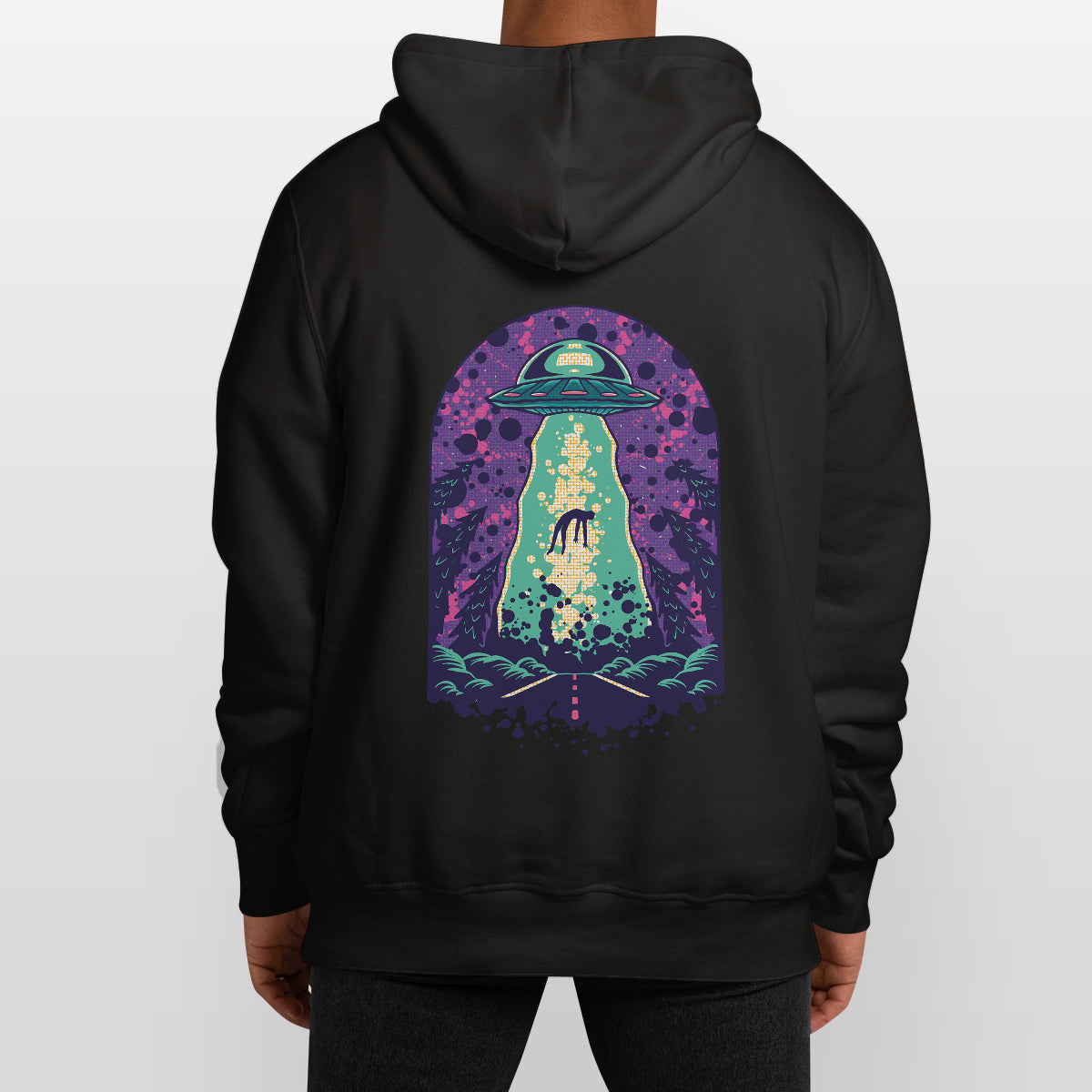 Alien Abduction Relaxed Fit Hoodie