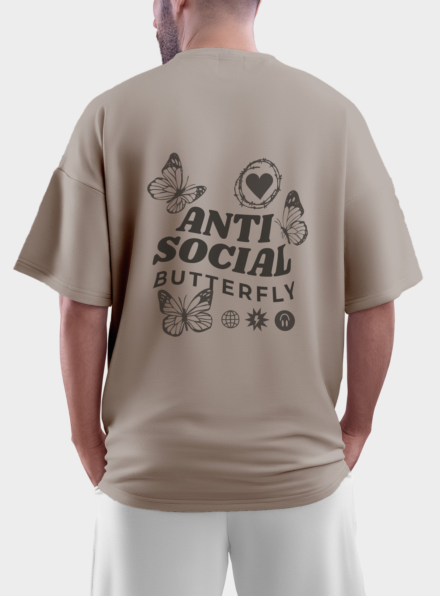 Antisocial Butterfly Oversized T shirt