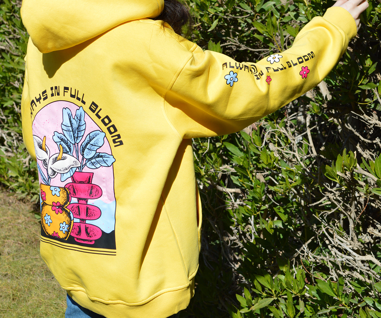 Always in Full bloom Relaxed Fit Hoodie
