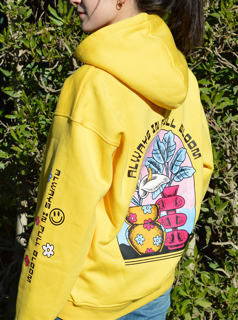 Always in Full bloom Relaxed Fit Hoodie