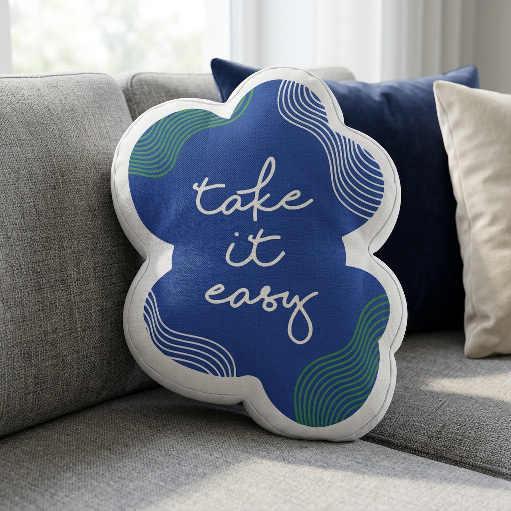 Take it Easy Die-cut cushion