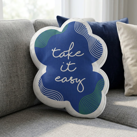 Take it Easy Die-cut cushion