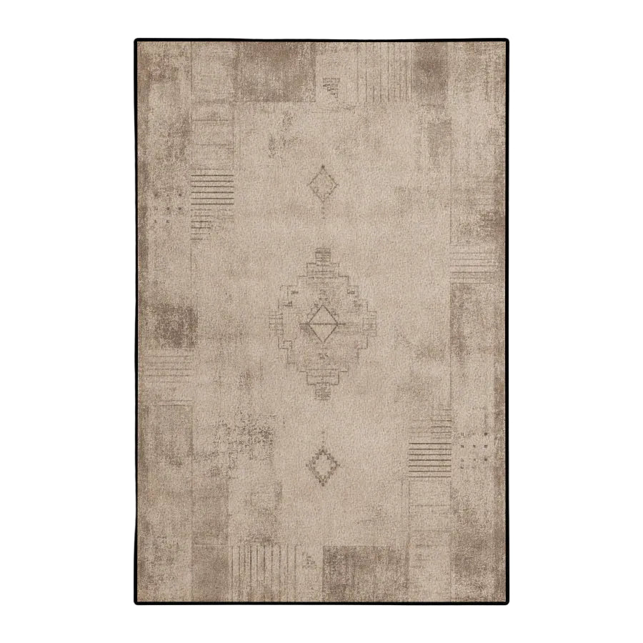 Distressed Tribal Area Rug
