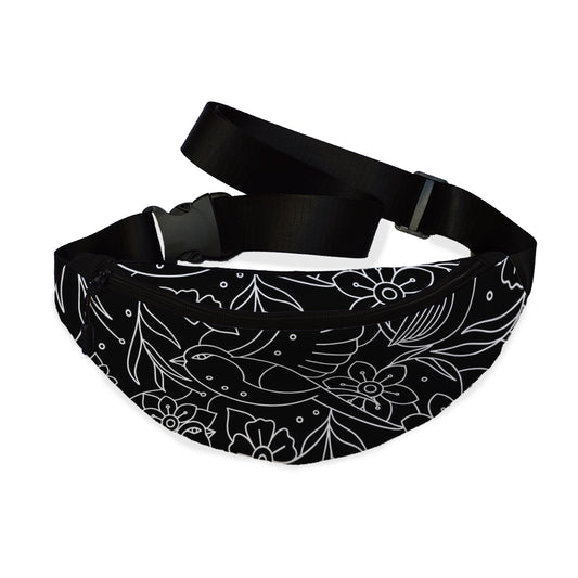 Flowers and birds Fanny pack