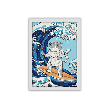 Sushi Cat framed poster
