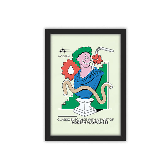 Modern Playfulness framed poster
