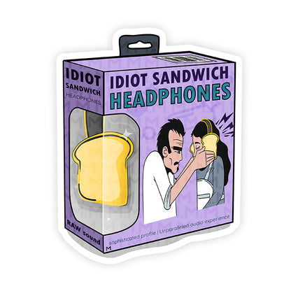 Idiot Sandwich Headphones sticker