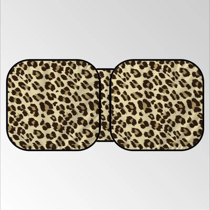 Animal Print Car Sunshade