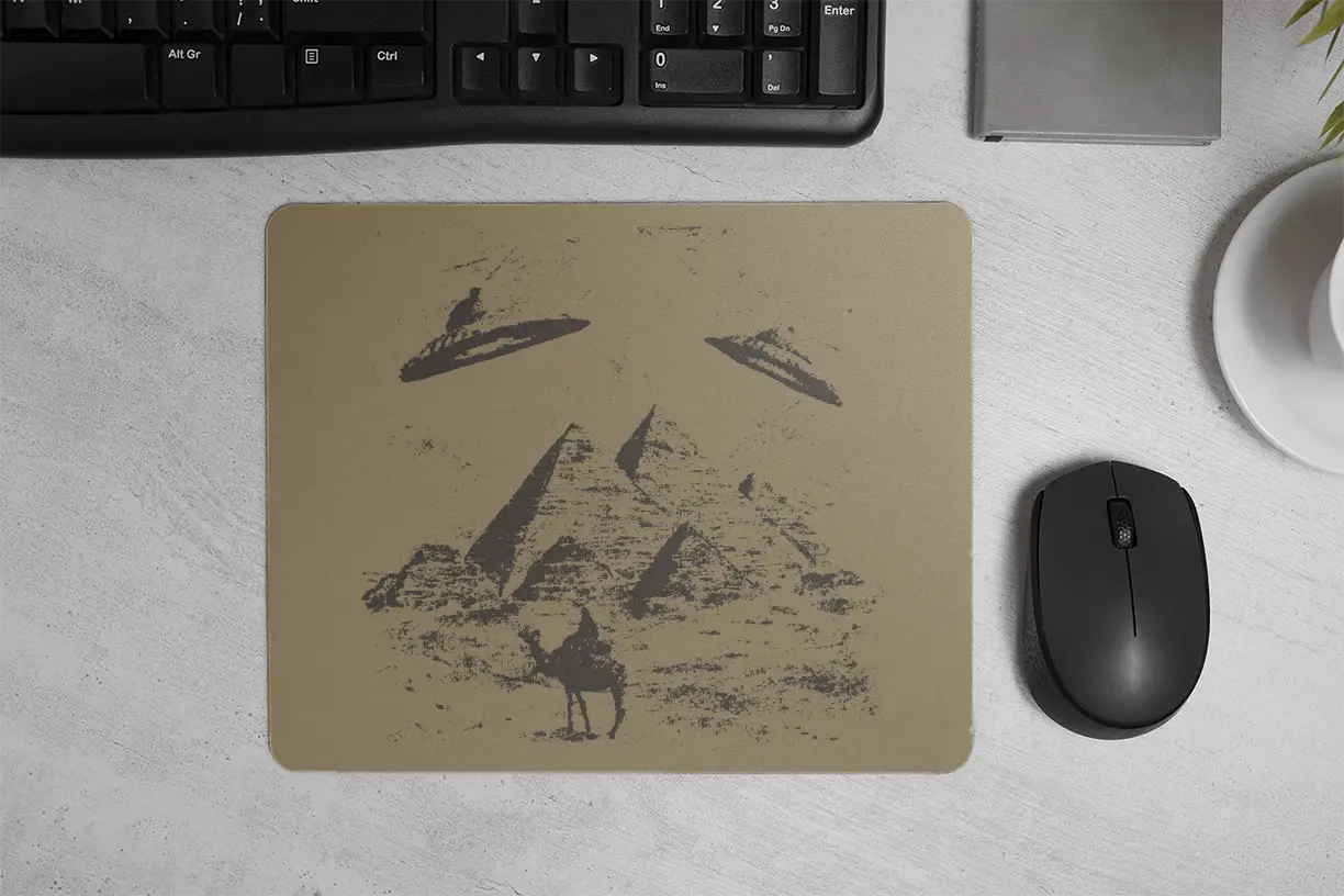Pyramids UFO Mousepad
