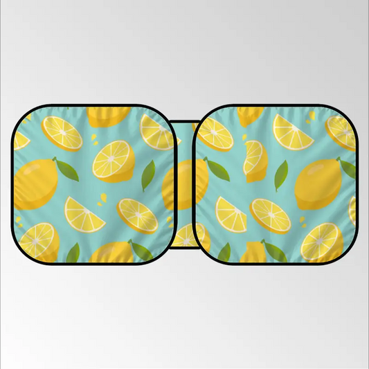 lemon Slices Car Sunshade