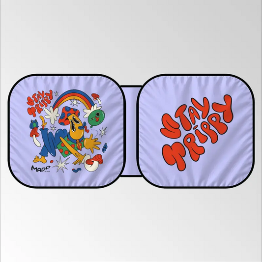 Stay Trippy Car Sunshade