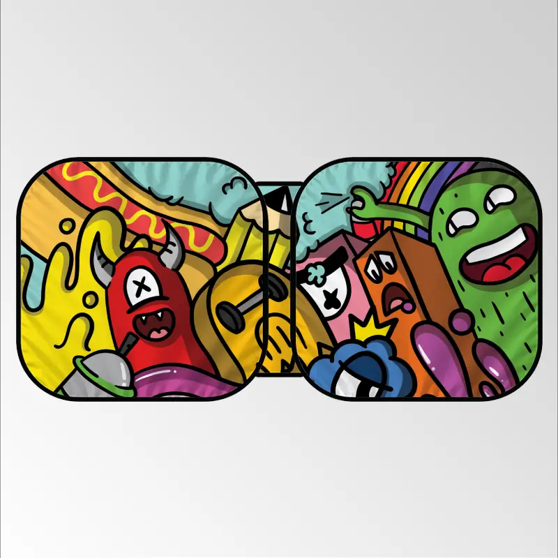 Monsters Car Sunshade
