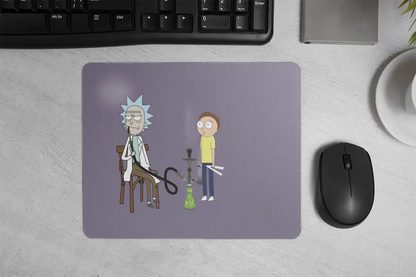 Rick and morty 3al ahwa Mousepad