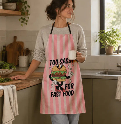 Too sassy for fast food Apron