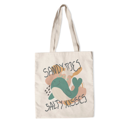 Sandy Toes, Salty kisses tote bag