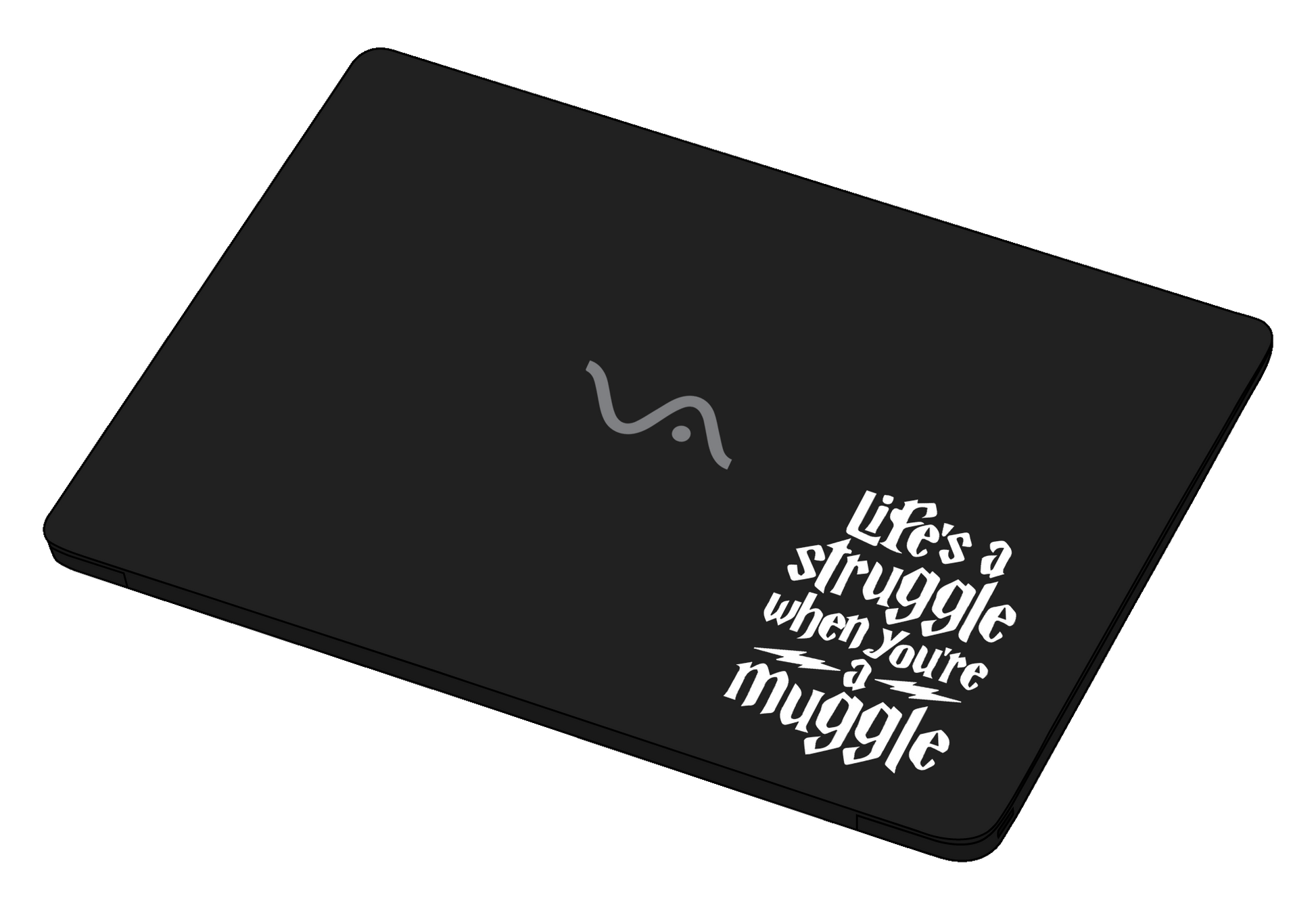 life's a struggle when you're a muggle sticker-Decal-]-Best laptop stickers in Egypt.-sticktop