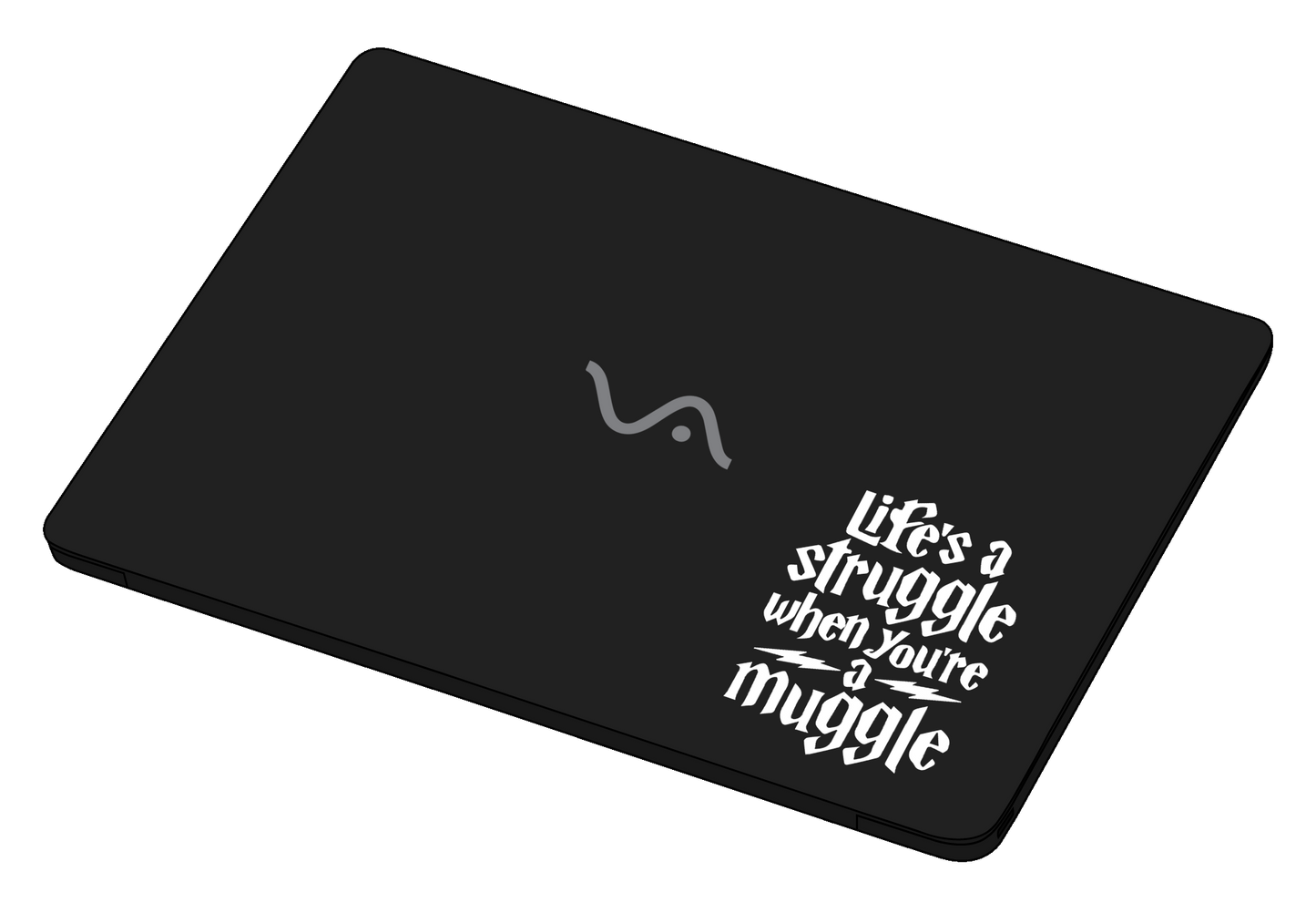 life's a struggle when you're a muggle sticker-Decal-]-Best laptop stickers in Egypt.-sticktop