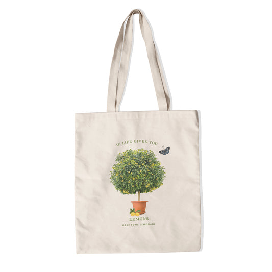 When life gives you lemons tote bag