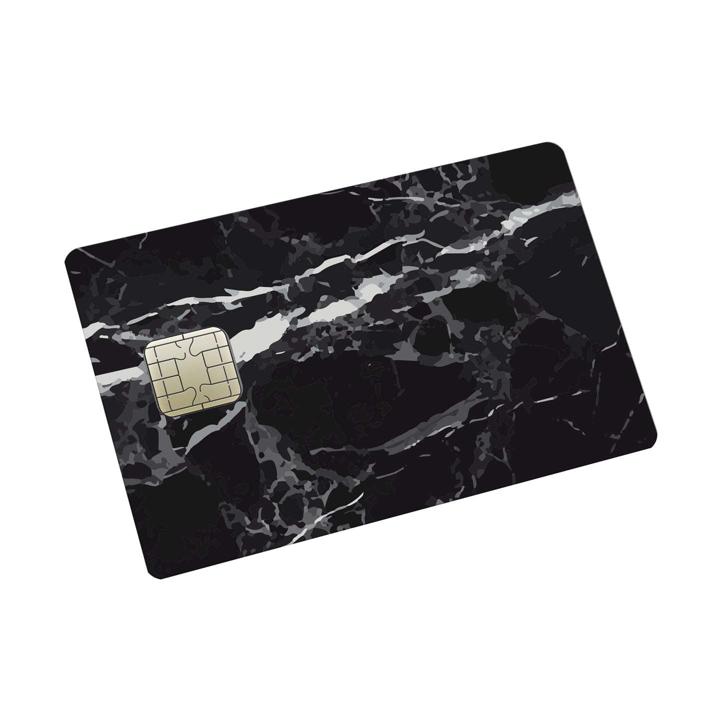 Black Marble Credit card Sticker