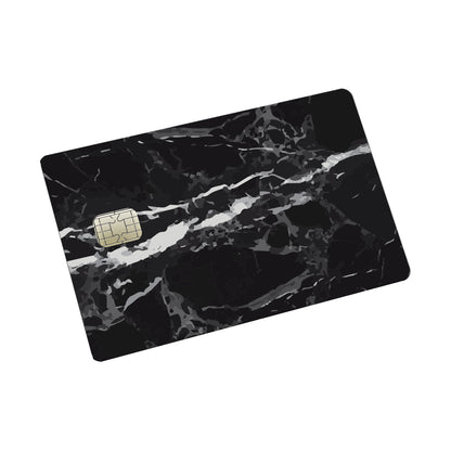 Black Marble Credit card Sticker