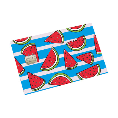 Wacky Watermelon Credit card Sticker