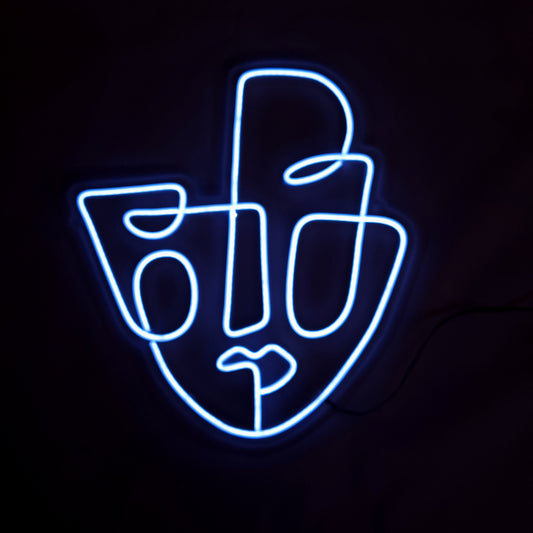 Abstract Portrait Neon Sign