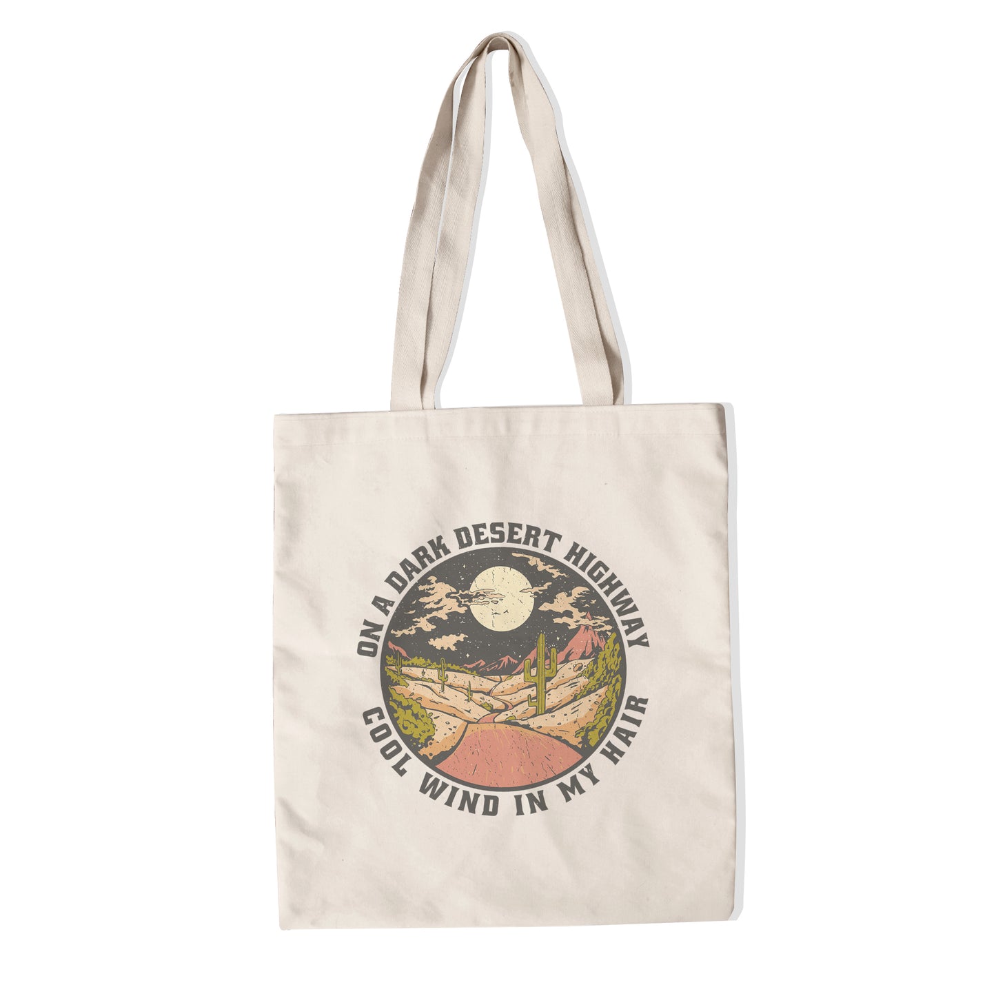 Dark Desert Highway tote bag