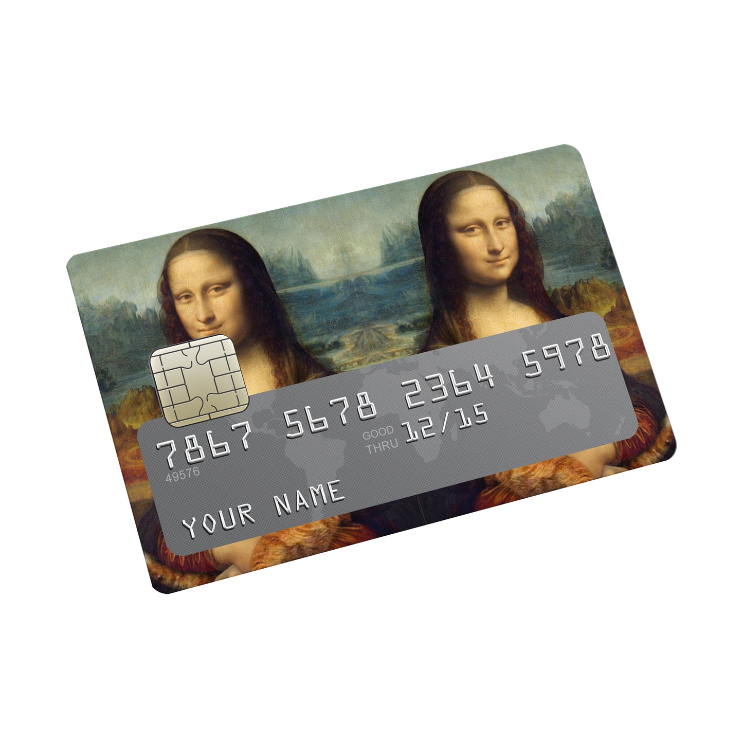 Mona Lisa Credit Card Sticker