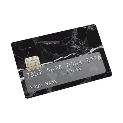 Black Marble Credit card Sticker