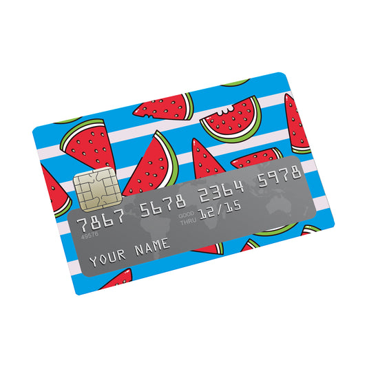 Wacky Watermelon Credit card Sticker