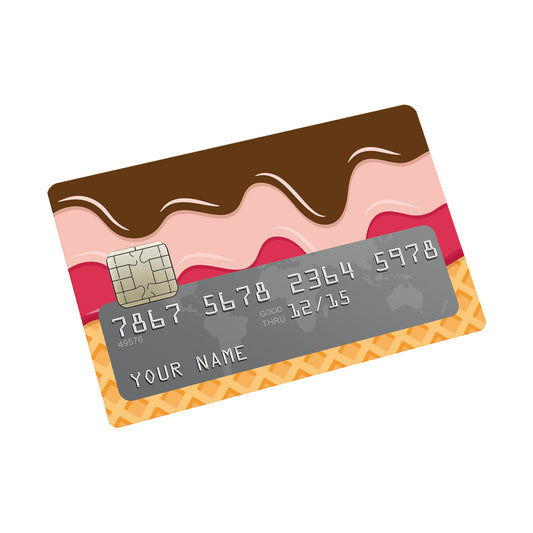 Scoops and sprinkle Credit card Sticker