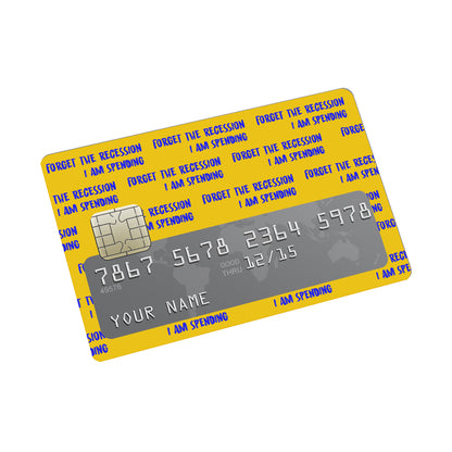 Recession Credit card Sticker