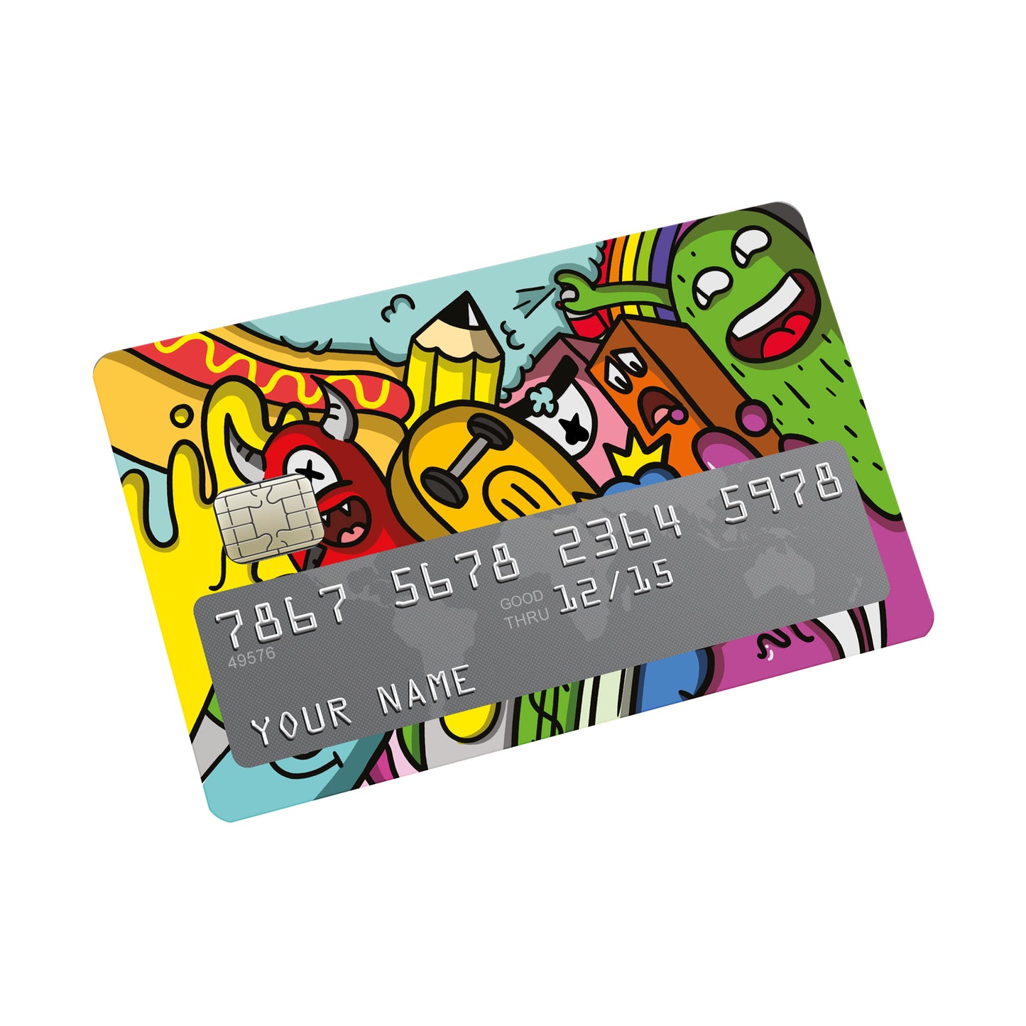 Monsters Credit card Sticker
