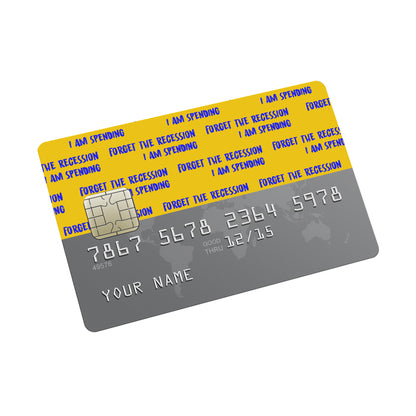 Recession Credit card Sticker